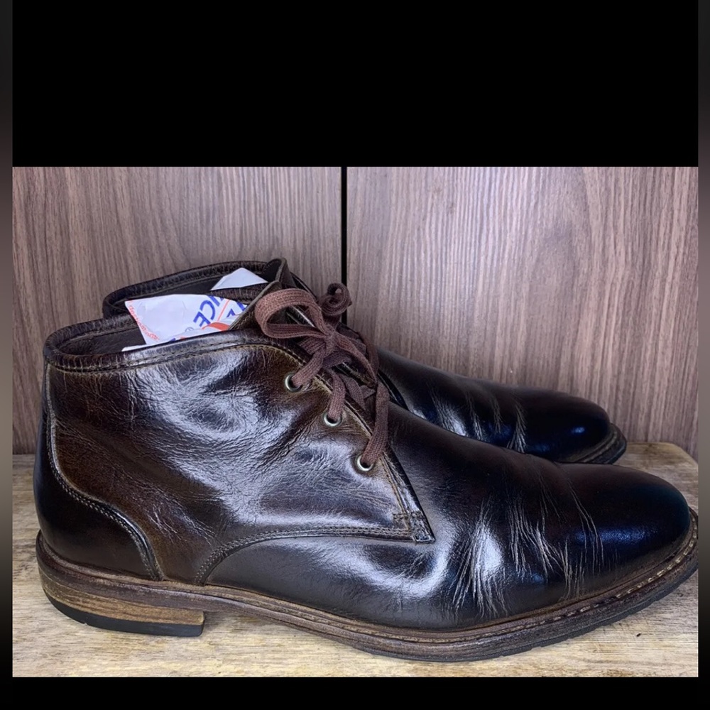 Lloyd Germany Black Ankle Leather Boots Mens Size 9.5 Uk.